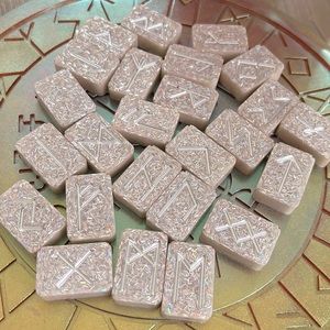 Pink and glittered runes